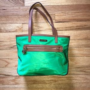 Used Micheal kors green purse